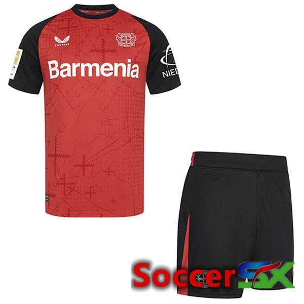 Bayer 04 Leverkusen Kids Home New Soccer Jersey 2024/2025