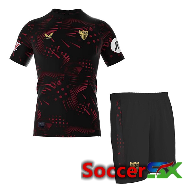 Sevilla FC Kids Third Soccer Jersey Black 2024/2025