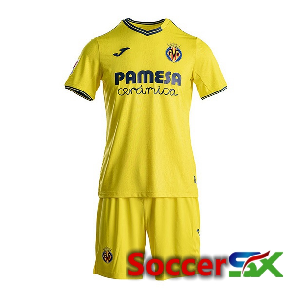 Villarreal Kids Home Soccer Jersey Yellow 2024/2025