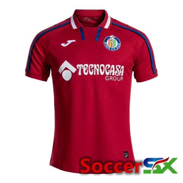 Getafe CF Away Soccer Jersey Red 2024/2025