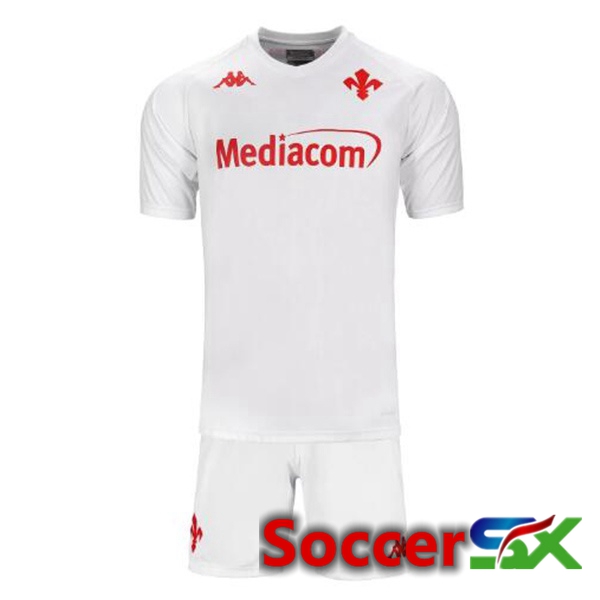 ACF Fiorentina Kids Away Soccer Jersey White 2024/2025