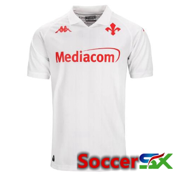 ACF Fiorentina Away Soccer Jersey White 2024/2025