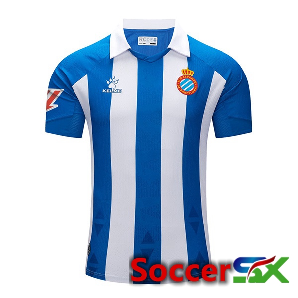 RCD Espanyol Home Soccer Jersey Blue White 2024/2025