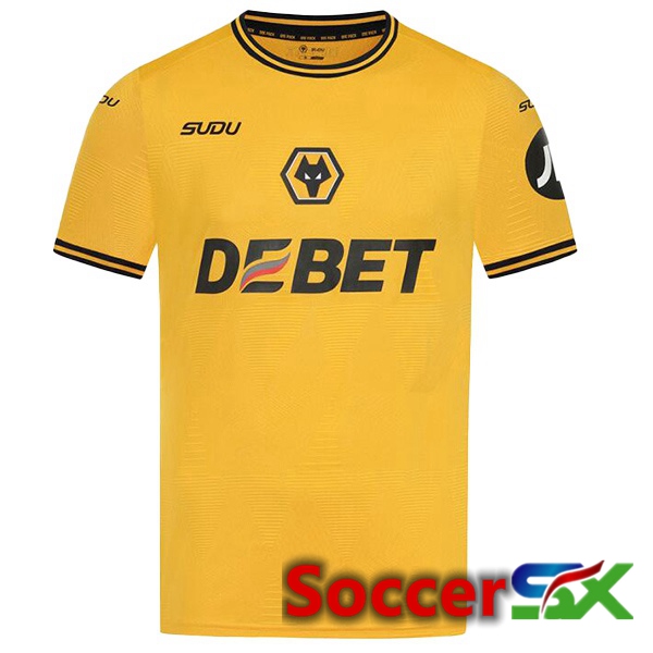 Wolves Home Soccer Jersey Yellow 2024/2025