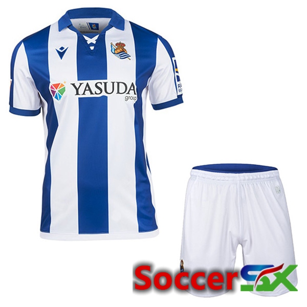 Real Sociedad Kids Home New Soccer Jersey 2024/2025