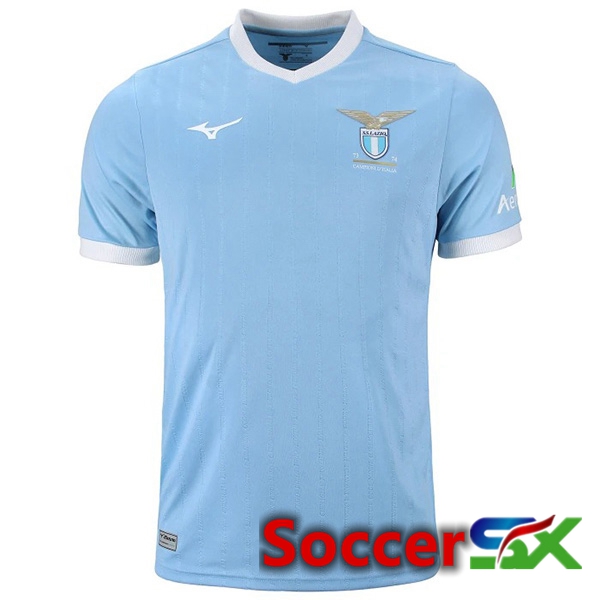 SS Lazio Soccer Jersey 50th Anniversary Champion Edition Blue 1973/1974