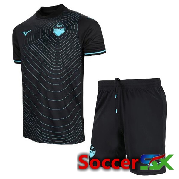 SS Lazio Kids Away Soccer Jersey Black 2024/2025