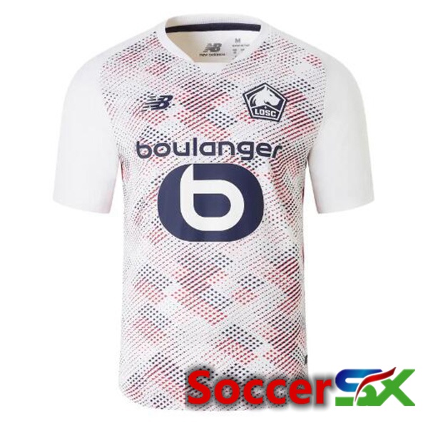 Lille OSC Away Soccer Jersey White 2024/2025