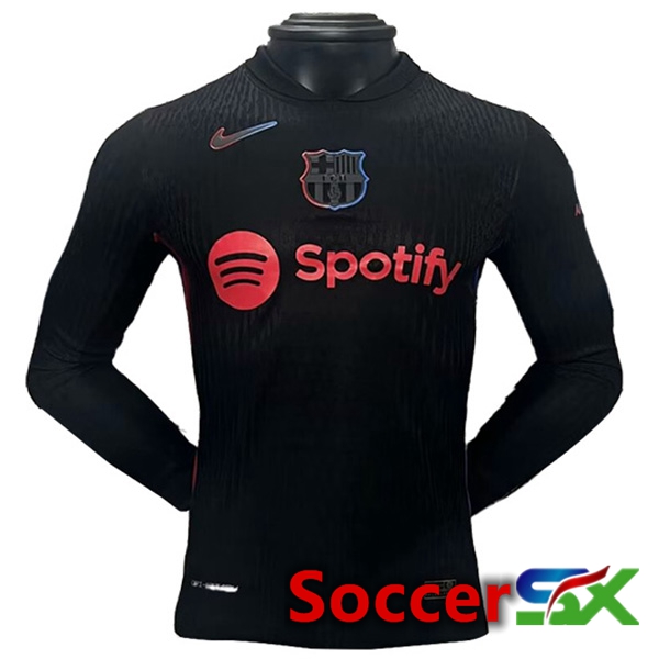 FC Barcelona Away Soccer Jersey Long sleeve 2024/2025