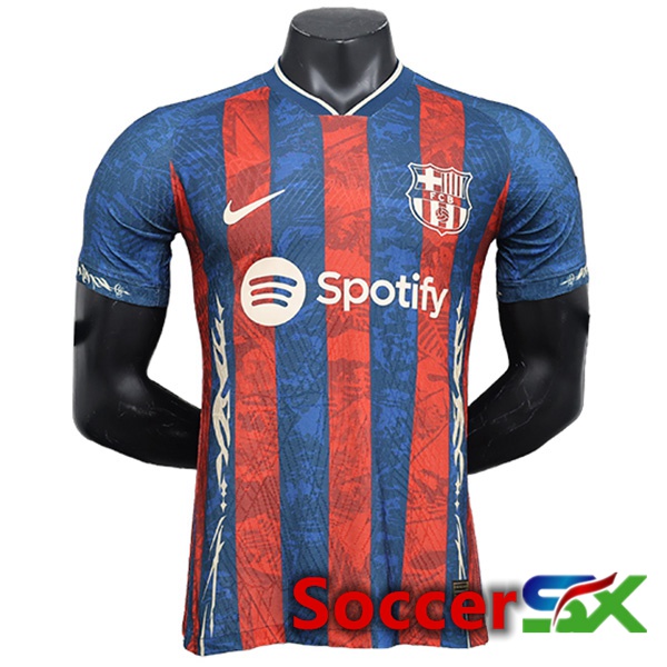 FC Barcelona Soccer Jersey Special Edition Red/Blue 2024/2025