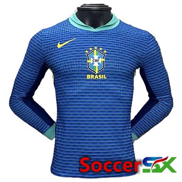 Brazil Away Soccer Jersey Long sleeve 2024/2025