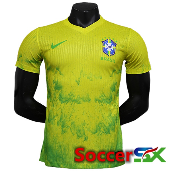 Brazil Soccer Jersey Special Edition Yellow 2024/2025