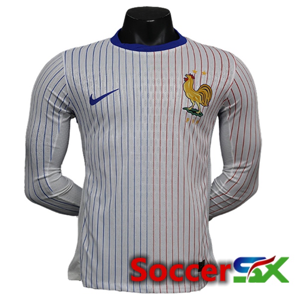 France Away Soccer Jersey Long sleeve 2024/2025