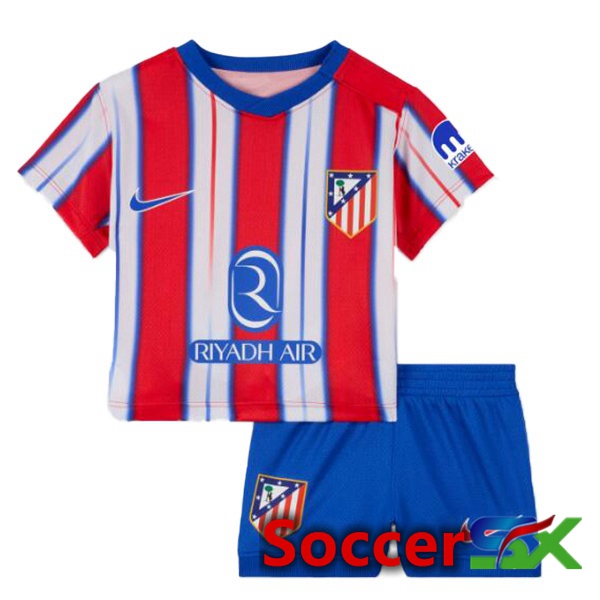 Atletico Madrid Kids Home Soccer Jersey Red 2024/2025