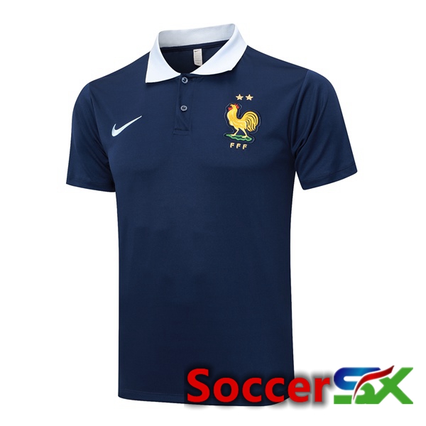 France Soccer Polo Blue Royal 2024/2025