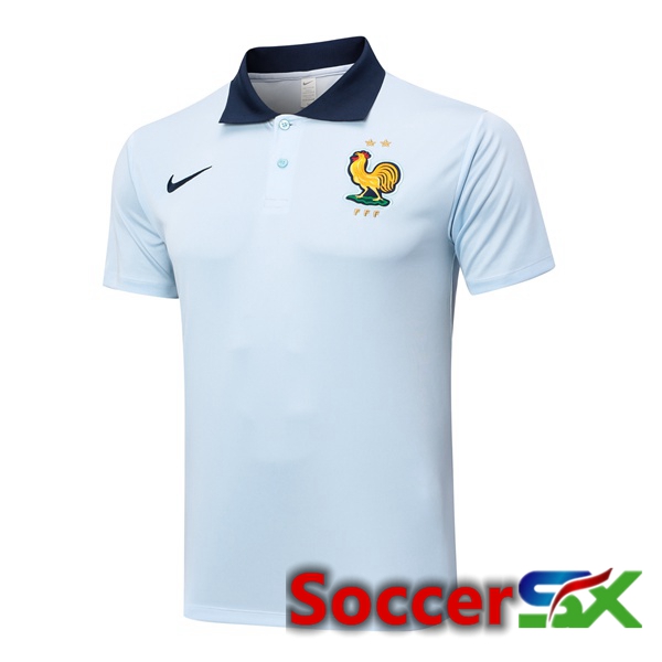 France Soccer Polo Blue 2024/2025