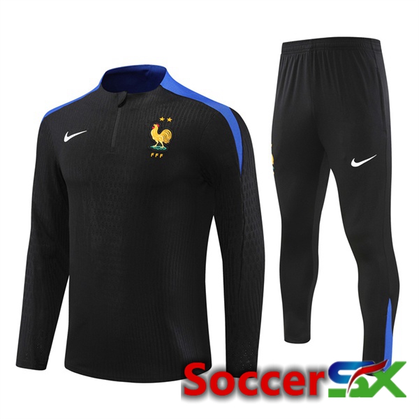 France kit Training Tracksuit Black 2024/2025