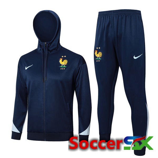 France Training Tracksuit - Windbreaker Blue Royal 2024/2025