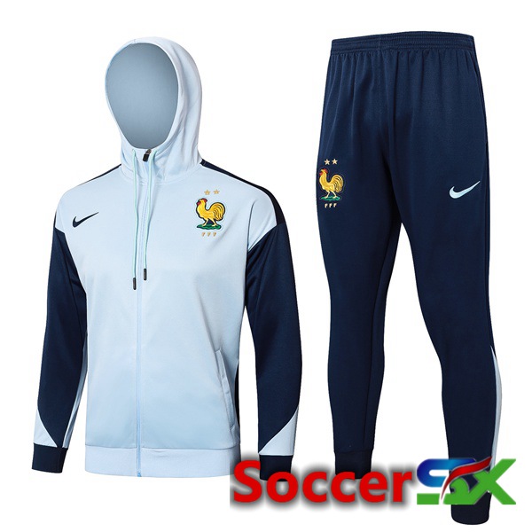 France Training Tracksuit - Windbreaker Blue 2024/2025