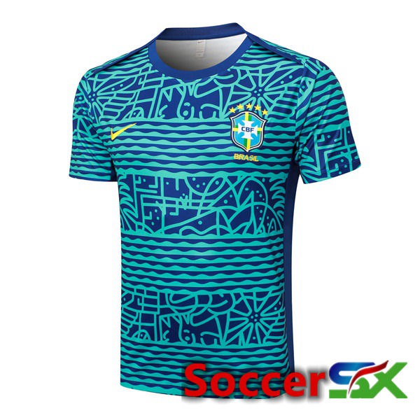 Brazil Training T Shirt Blue 2024/2025