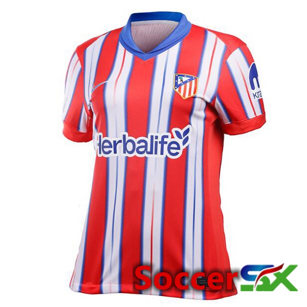 Atletico Madrid Women Home Soccer Jersey Red 2024/2025