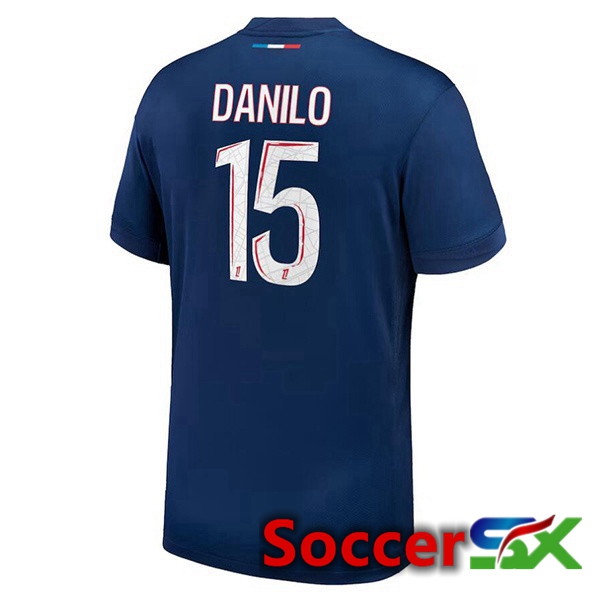 Paris PSG (Danilo 15) Home Soccer Jersey Blue Royal 2024/2025