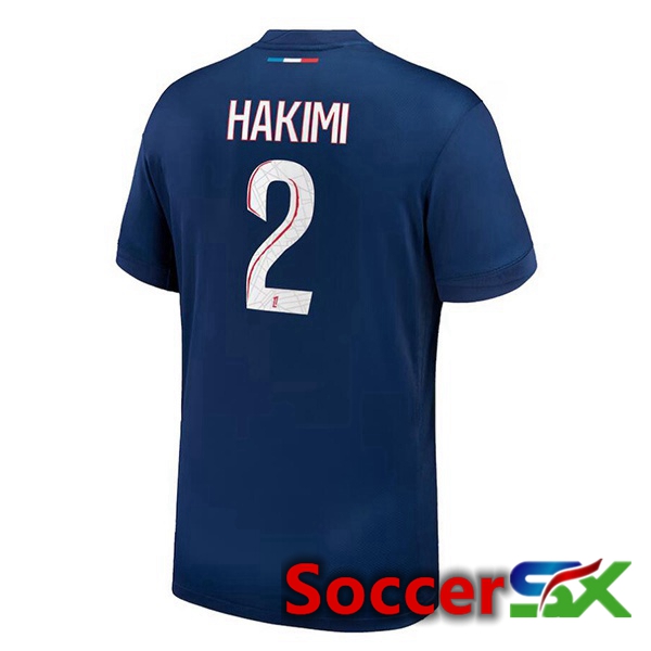 Paris PSG (Hakimi 2) Home Soccer Jersey Blue Royal 2024/2025