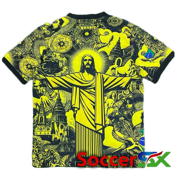 Brazil Soccer Jersey Special Edition Yellow 2024/2025