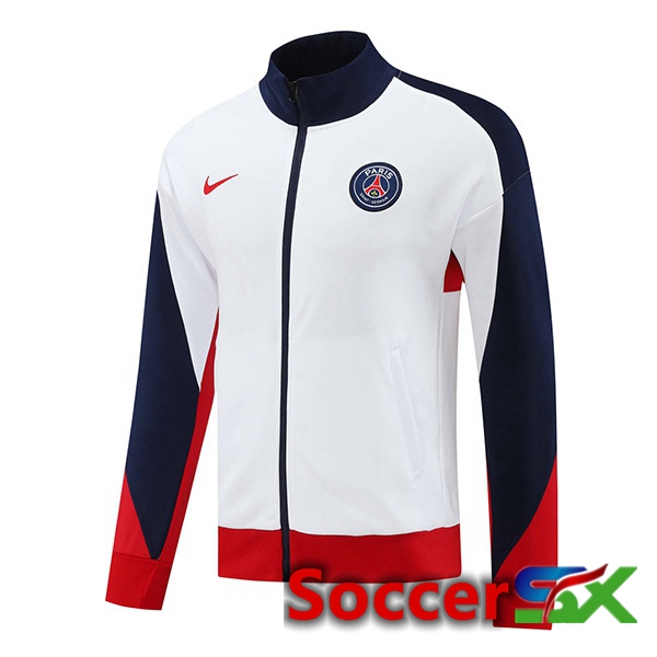 Paris PSG Training Jacket White 2024/2025