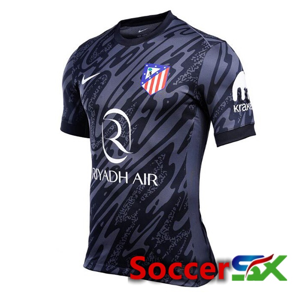 Atletico Madrid Goalkeeper Soccer Jersey Black 2024/2025