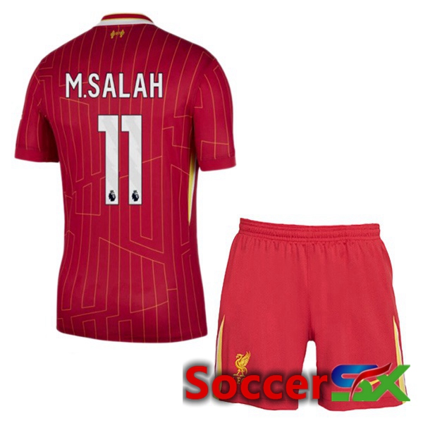 FC Liverpool (M.SALAH 11) Kids Home Soccer Jersey Red 2024/2025