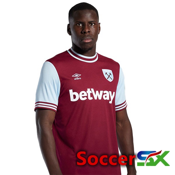 West Ham United Home Soccer Jersey Red 2024/2025