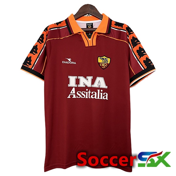 AS Rome Retro Home Soccer Jersey 1998/1999