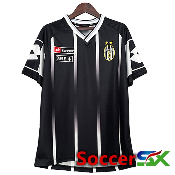 Juventus Retro Soccer Jersey Black 2000/2001