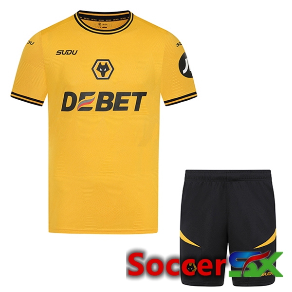 Wolves Kids Home New Soccer Jersey 2024/2025