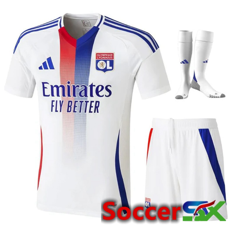 lyon OL Away kit Soccer Jersey (Shorts + Socks) 2024/2025