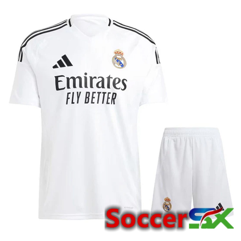 Real Madrid Home kit Soccer Jersey + Shorts 2024/2025