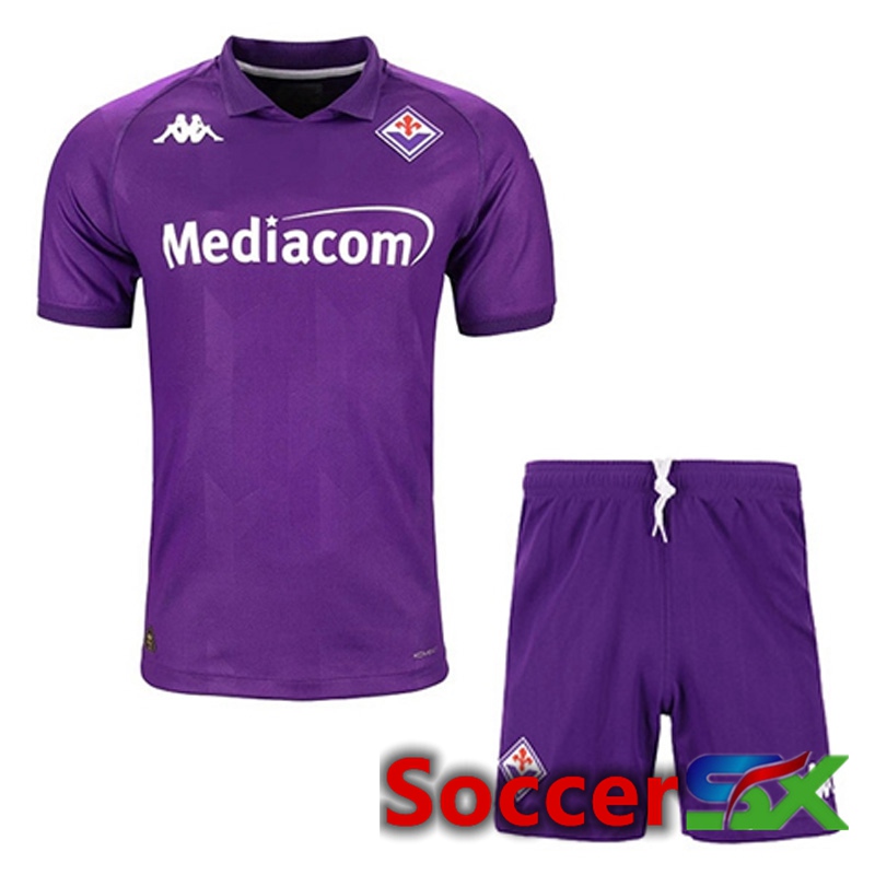 ACF Fiorentina Home kit Soccer Jersey + Shorts 2024/2025