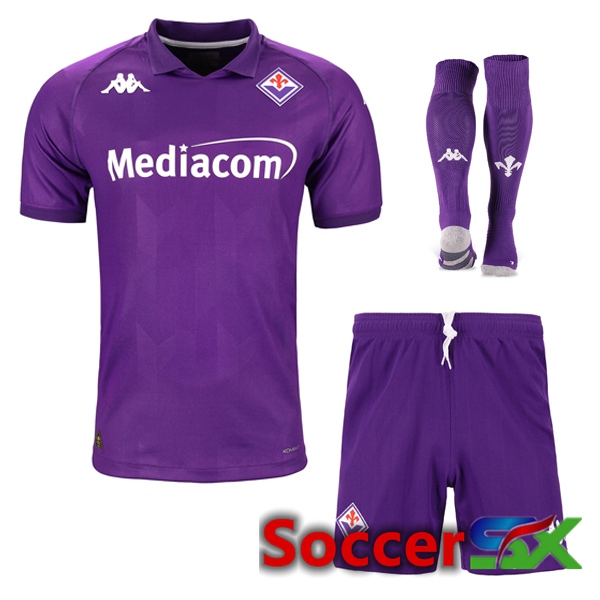 ACF Fiorentina Home kit Soccer Jersey (Shorts + Socks) 2024/2025