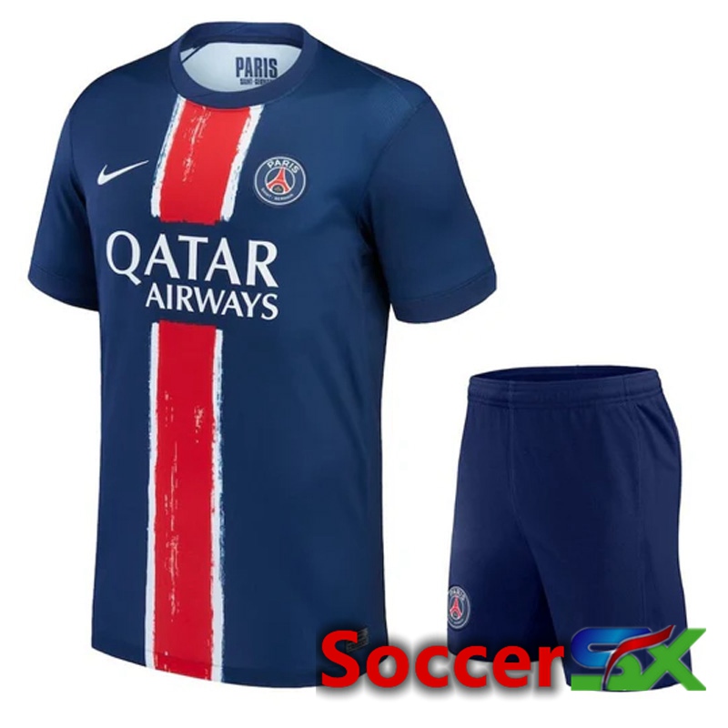 Paris PSG Home kit Soccer Jersey + Shorts 2024/2025