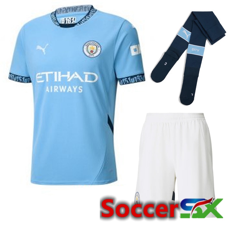 Manchester City Away kit Soccer Jersey (Shorts + Socks) 2024/2025