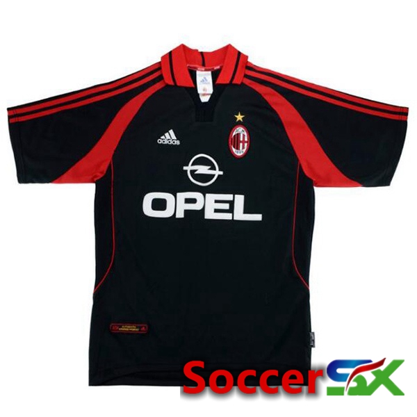 AC Milan Retro Third Soccer Jersey Black 2000-2001