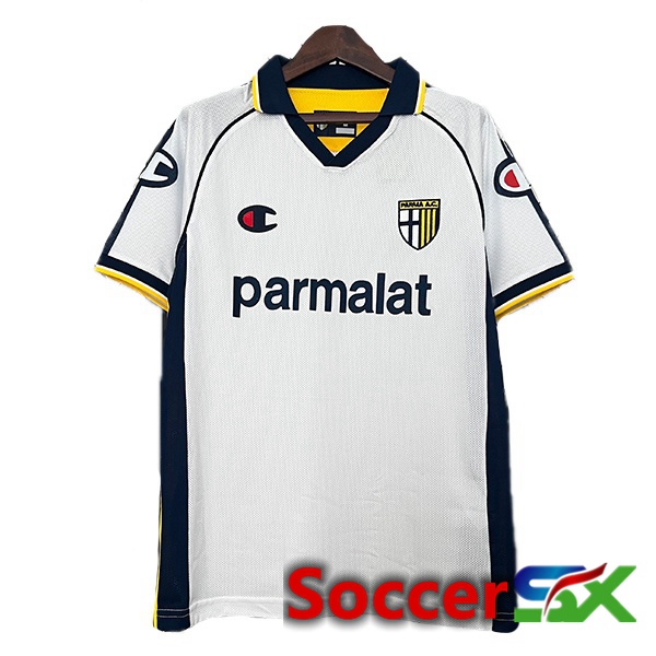 Parma Calcio Retro Away Soccer Jersey White 2003-2004