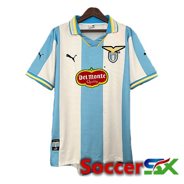 SS Lazio Retro Home Soccer Jersey Blue White 1999-2000