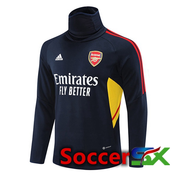 Arsenal High collar Training Sweatshirt Royal Blue 2022/2023