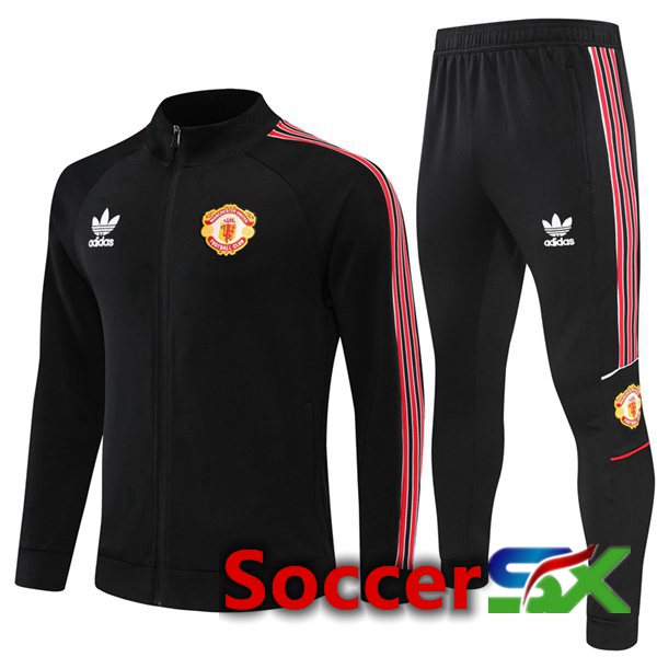 Manchester United Training Jacket Suit Black 2022/2023