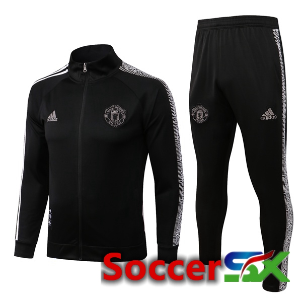 Manchester United Training Jacket Suit Black 2022/2023