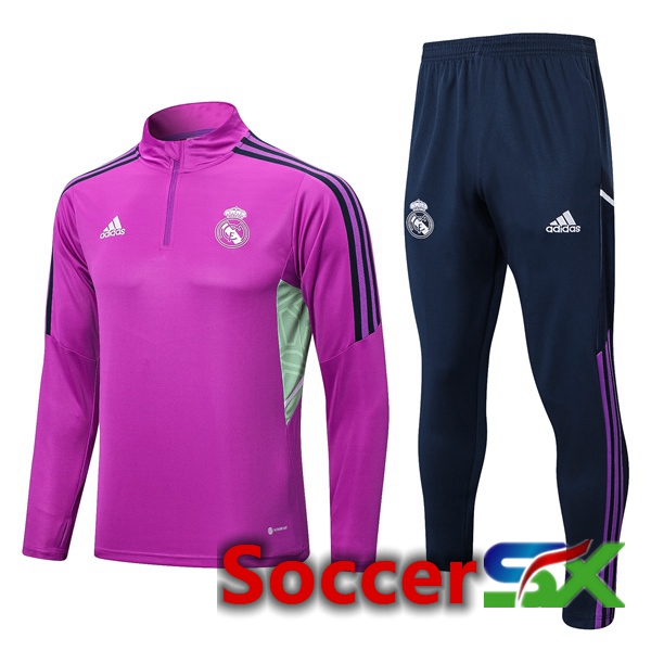 Real Madrid Training Jacket Suit Purple 2022/2023