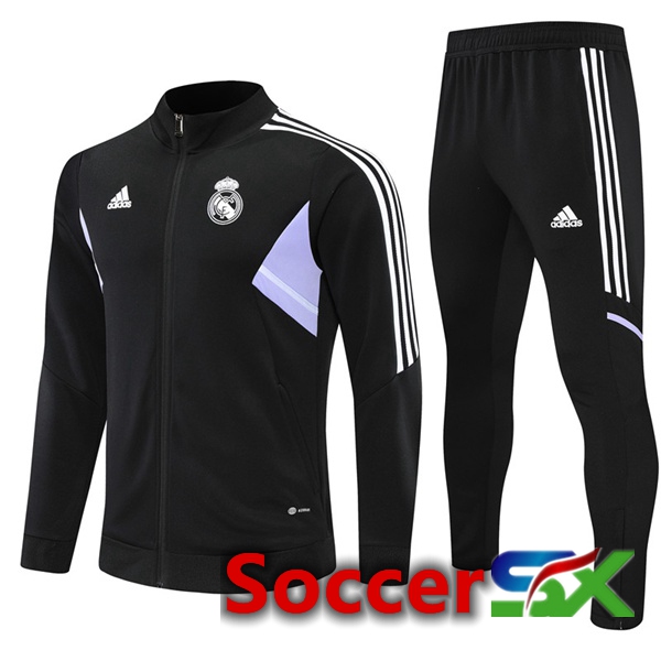 Real Madrid Training Jacket Suit Black 2022/2023