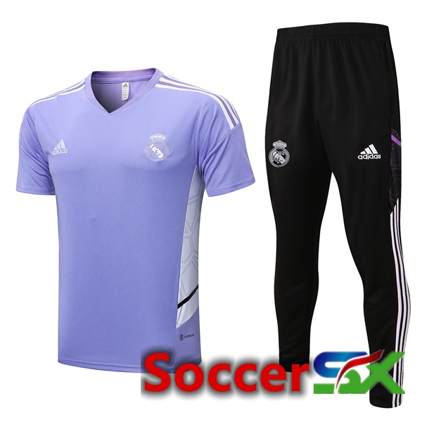 Real Madrid Training T Shirt + Pants Purple 2022/2023